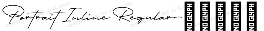 Portrait Inline Regular字体转换